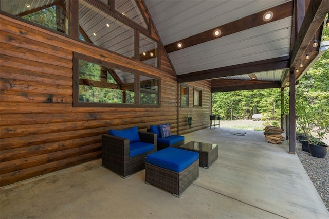 view of patio / terrace with an outdoor hangout area