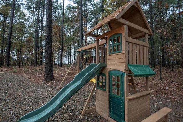 view of jungle gym