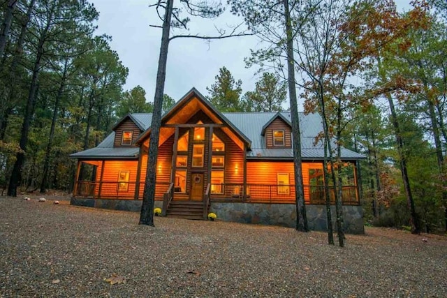 view of front of house with a porch