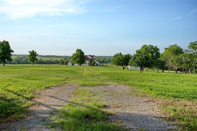 view of property's community featuring a rural view