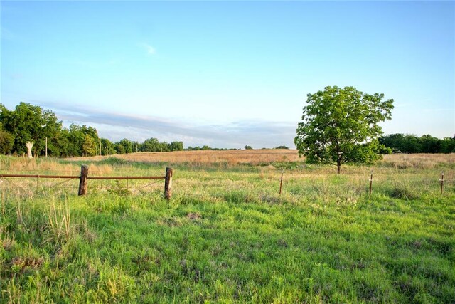 view of yard featuring a rural view