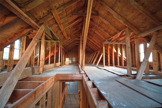 attic with a healthy amount of sunlight