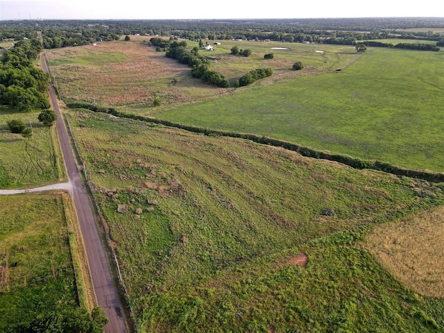 drone / aerial view featuring a rural view