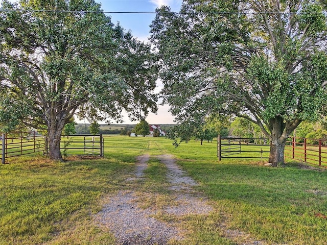 exterior space featuring a rural view