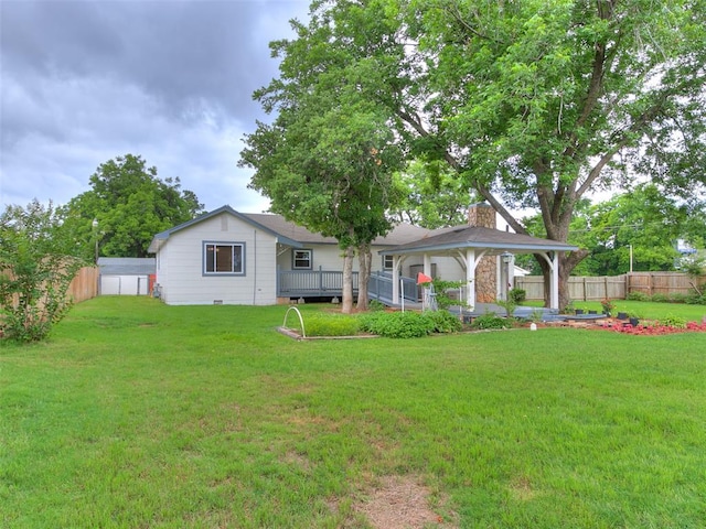 exterior space with a gazebo