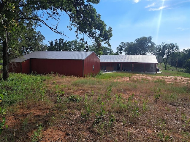 exterior space with an outdoor structure