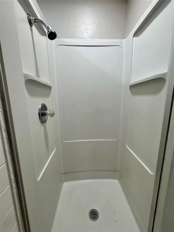 bathroom with a shower