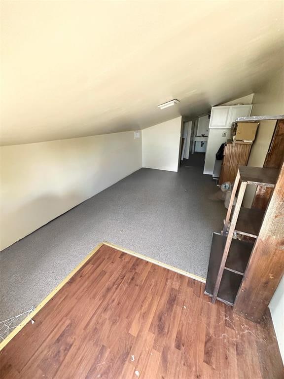 interior space featuring dark hardwood / wood-style flooring