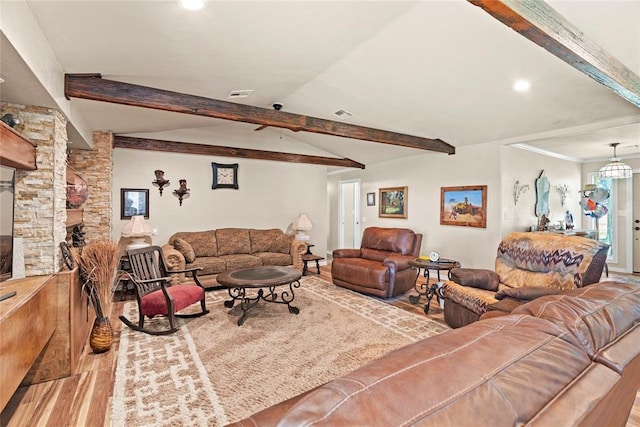 422502 E 1100th Rd, Checotah, OK 74426 - living area with wood finished floors and recessed lighting