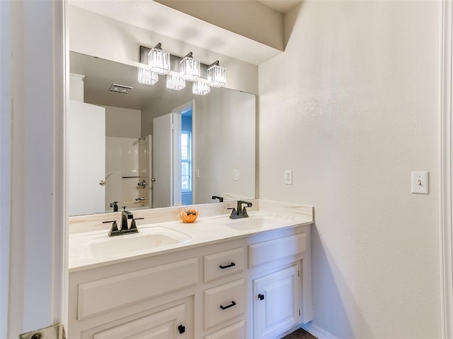 bathroom with vanity