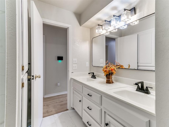 bathroom with vanity