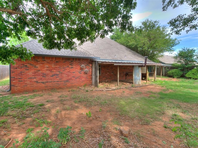 view of rear view of property