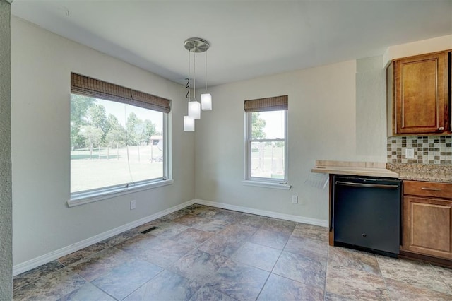 view of unfurnished dining area