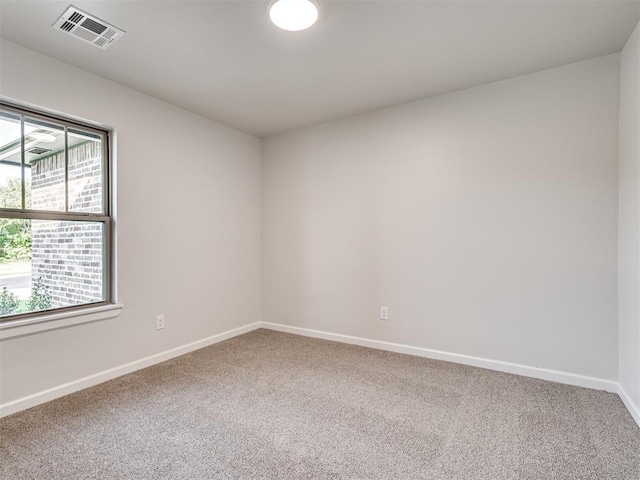 spare room featuring carpet floors