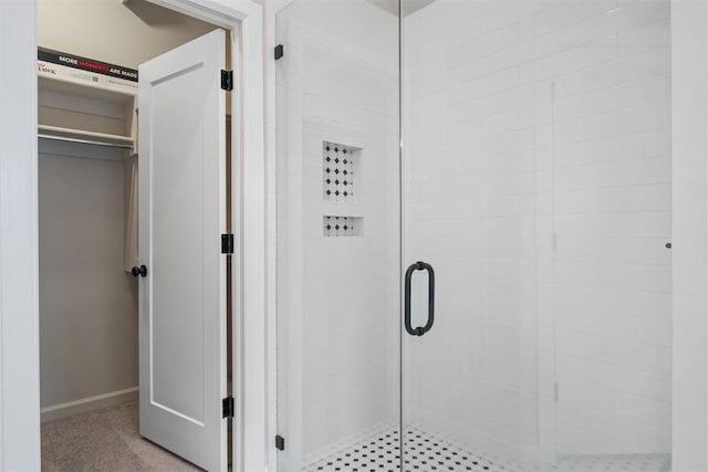 bathroom with walk in shower