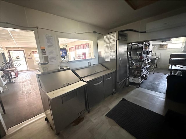 kitchen featuring hardwood / wood-style floors