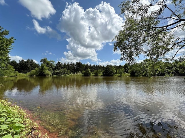 355650 E 990th Rd, Prague, OK 74864 - water view featuring a heavily wooded area