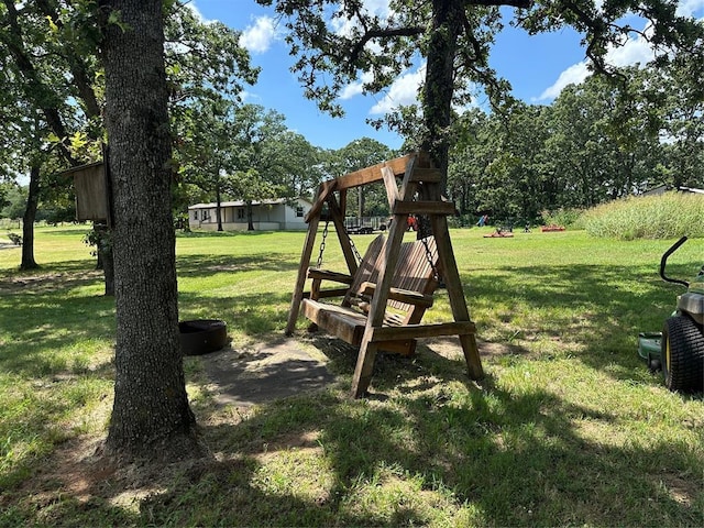 355650 E 990th Rd, Prague, OK 74864 - view of playground with a yard