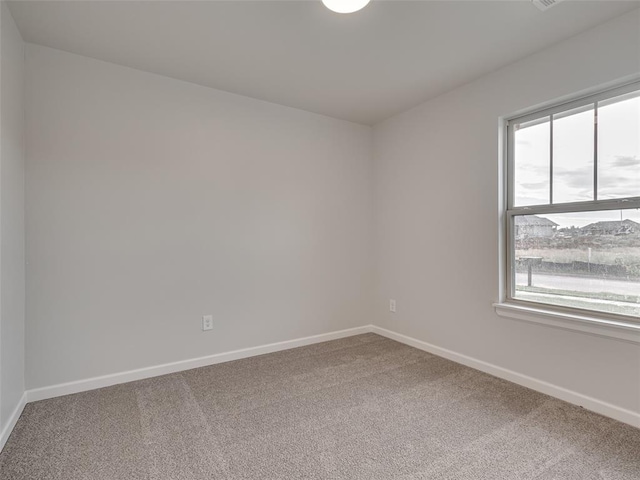 view of carpeted empty room