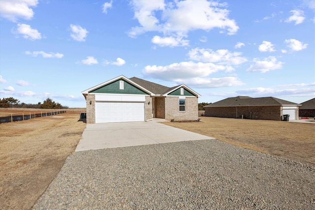 ranch-style home with a garage