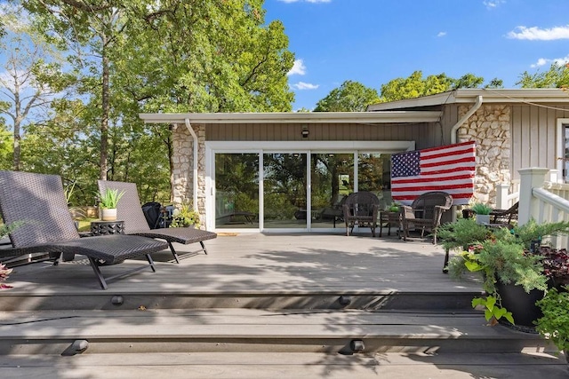 4545 Chickasaw Trl, Sulphur, OK 73086 - view of wooden terrace