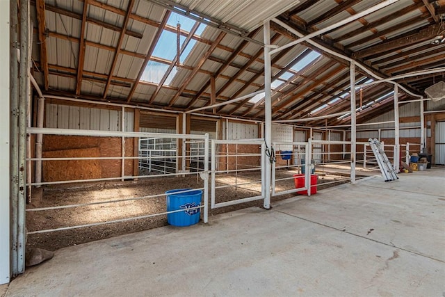 view of horse barn