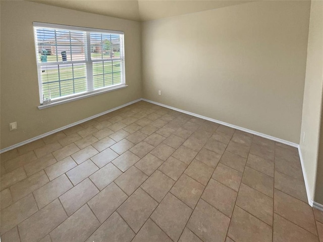 view of tiled empty room