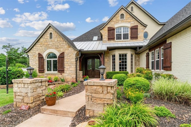 view of front of house featuring french doors