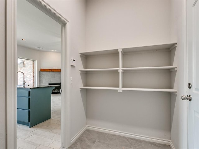 pantry featuring sink