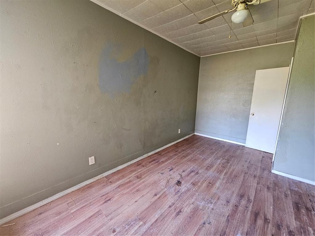 empty room featuring light hardwood / wood-style flooring