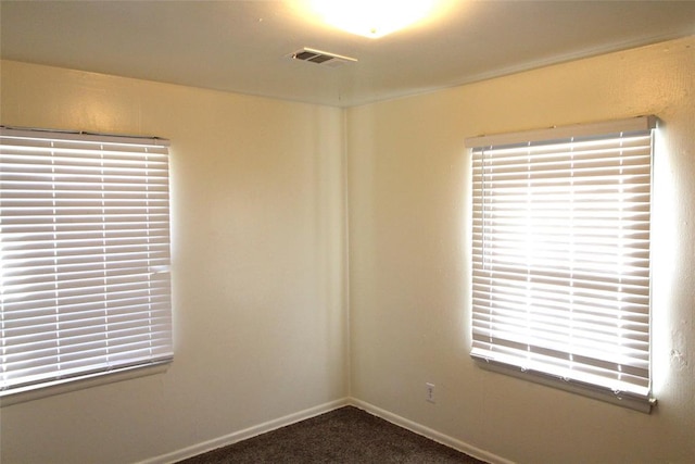 view of carpeted empty room