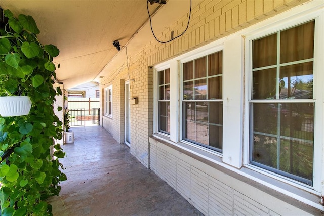 view of patio with covered porch