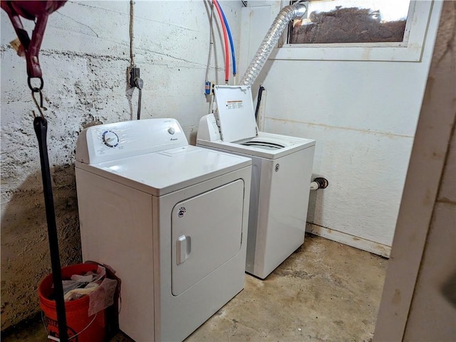 laundry area with washer and dryer