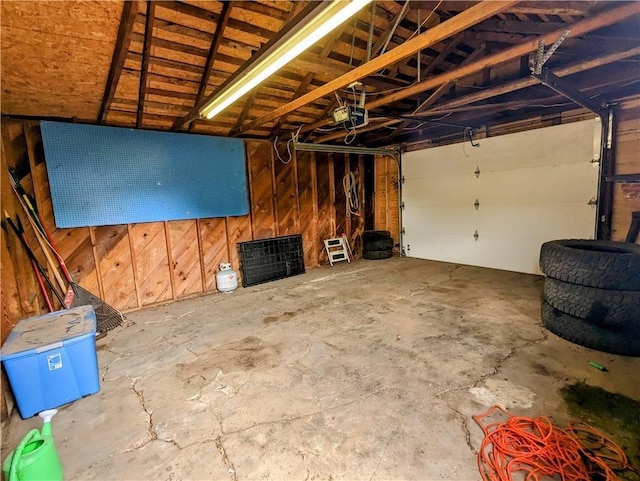315 W Filmore St, Mangum, OK 73554 - garage with wooden walls
