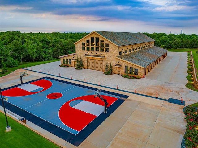 view of sport court