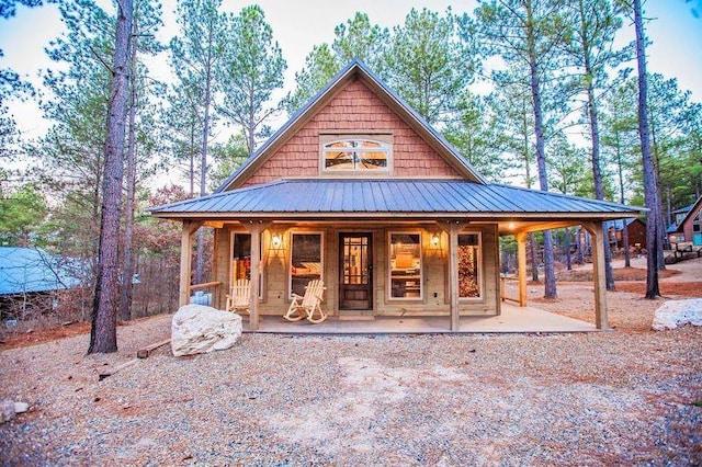 view of farmhouse inspired home