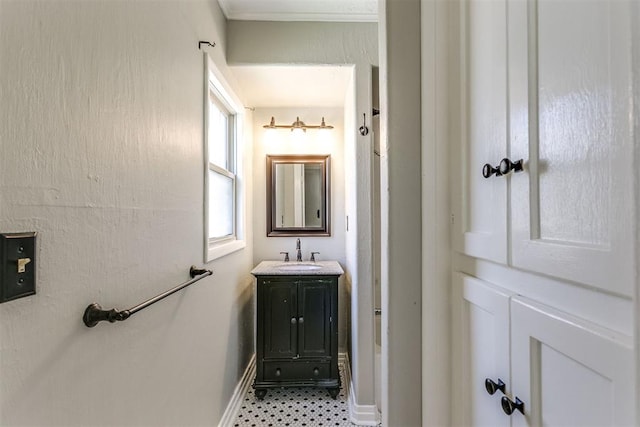 bathroom with vanity