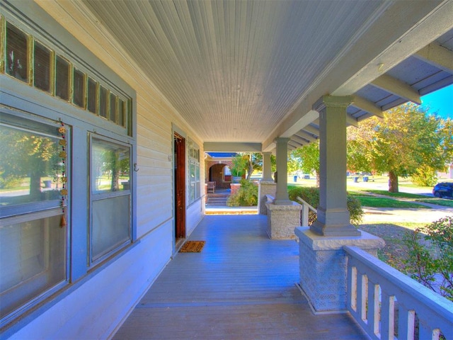 view of patio / terrace featuring covered porch