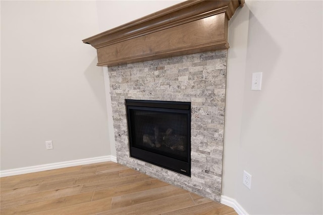 room details featuring hardwood / wood-style flooring