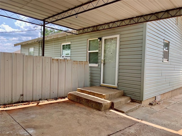 view of property entrance