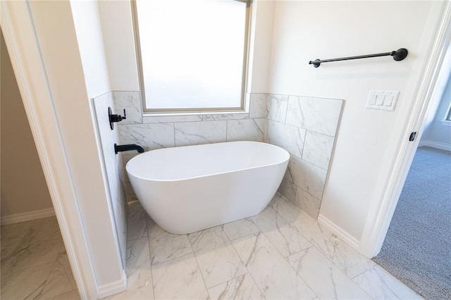 bathroom featuring a bathing tub