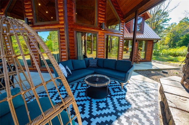 view of patio / terrace featuring outdoor lounge area