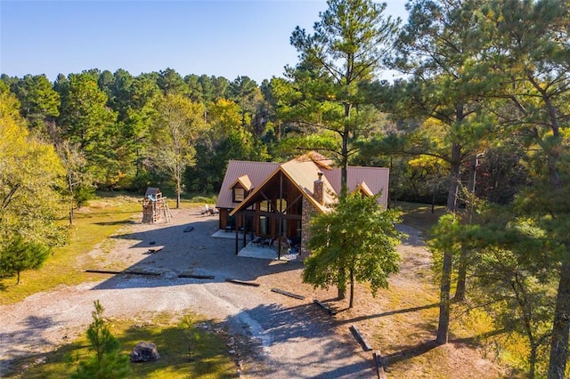 birds eye view of property