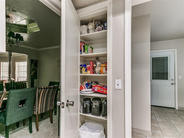 view of pantry