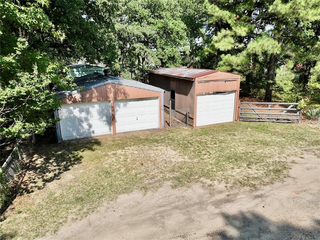 view of outdoor structure featuring a garage