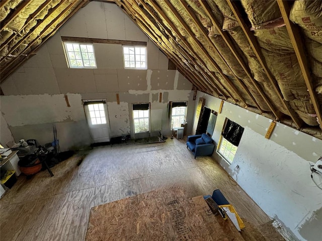 view of attic