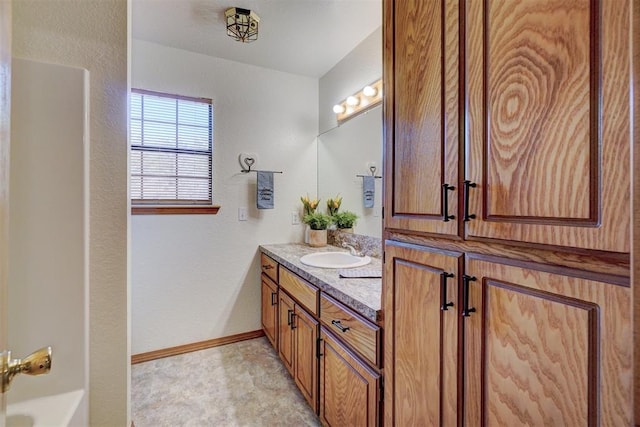 bathroom with vanity