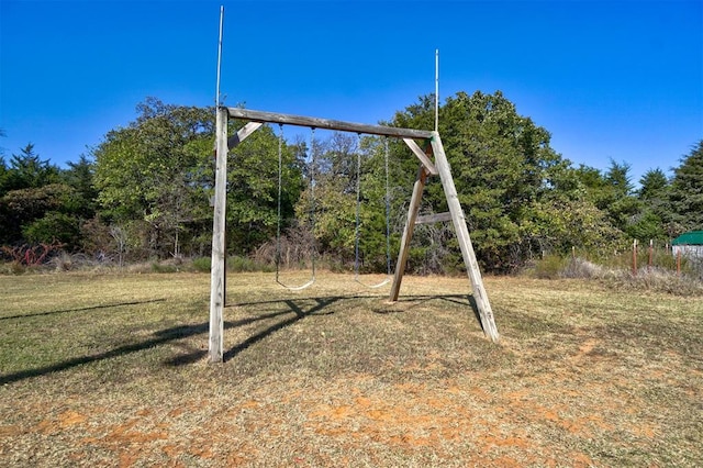 view of jungle gym