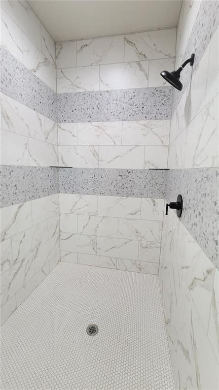 room details with tiled shower