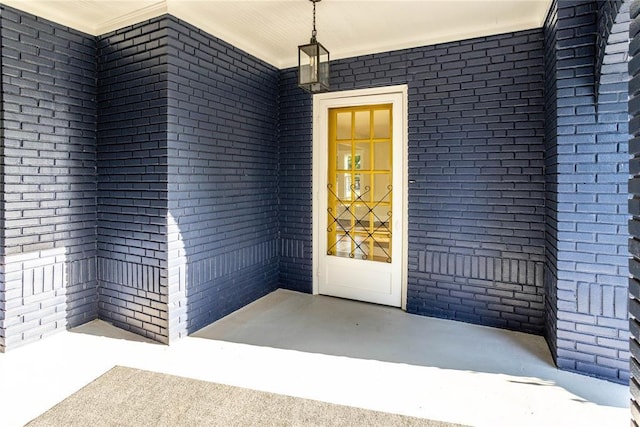 512 N College St, Cordell, OK 73632 - entrance to property featuring brick siding